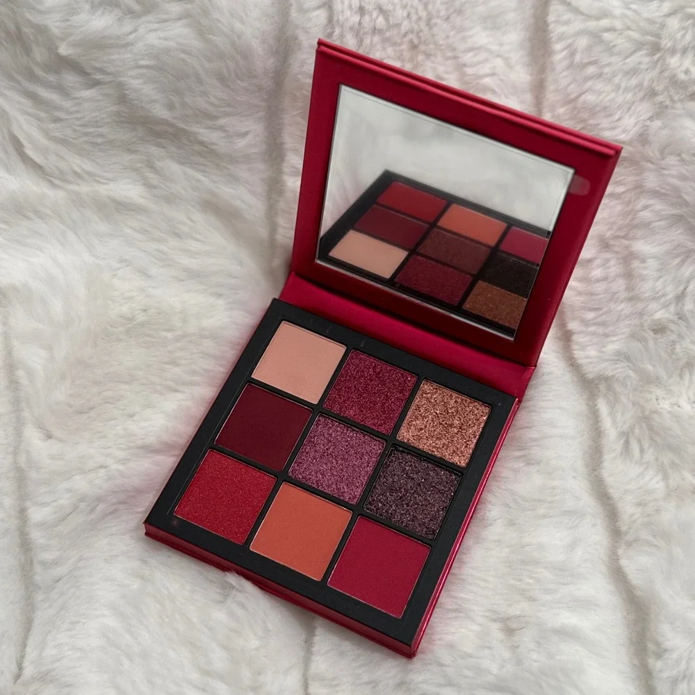 Huda Beauty Ruby Obsessions Eyeshadow Palette - 9 Shades - Red/Berry - Authentic